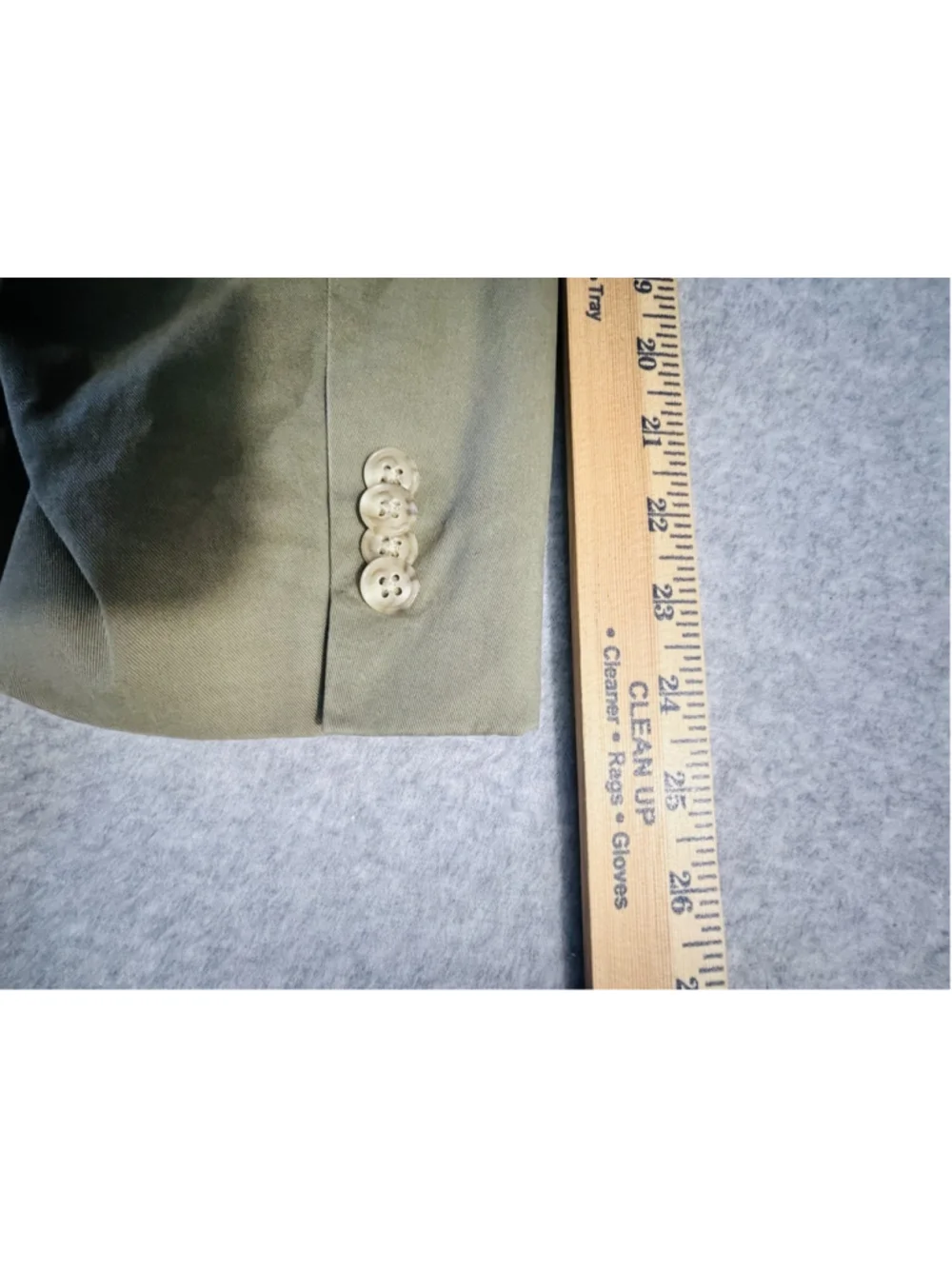 Coconut Grove Mens 40R Khaki Cotton Blend Blazer Sport Coat Patch Pockets